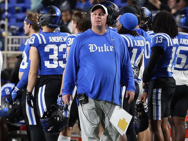 Mike Elko, head coach of Duke University, speaks about the speculation surrounding his potential move to Texas A&M.