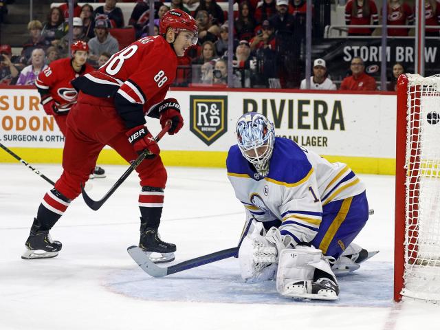 The Carolina Hurricanes defeat the Buffalo Sabres 3-2 thanks to another overtime goal by Necas. This game was covered by WRALSportsFan.com.