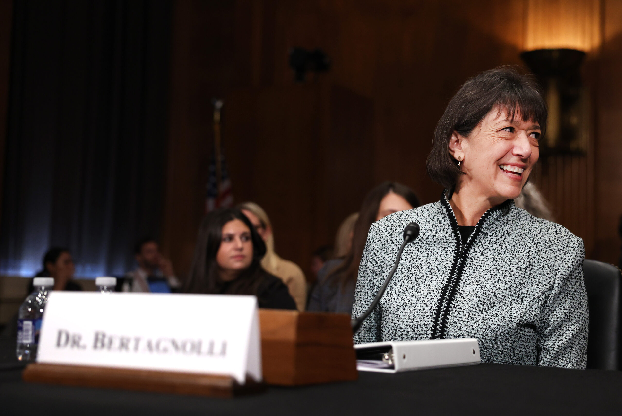The confirmation of Monica Bertagnolli as the director of the National Institutes of Health has been approved by the Senate.