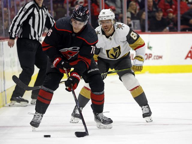 Bunting and Skjei lead the Hurricanes to a 6-3 victory against the Golden Knights.
