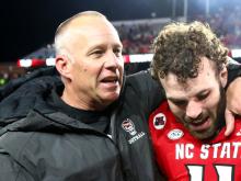 Dave Doeren and Payton Wilson