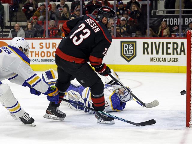 The Carolina Hurricanes easily defeated the Buffalo Sabres with a final score of 6-2 on WRALSportsFan.com.