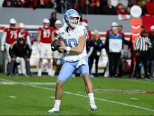 With limited players and struggling to make it to the Mayo Bowl, UNC looks to Harrell as their quarterback.