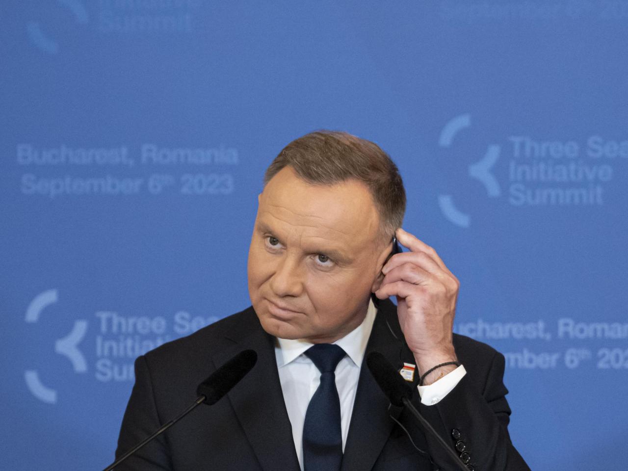 An official recommends that the Polish president review their social media security following a strange tweet from their personal account.