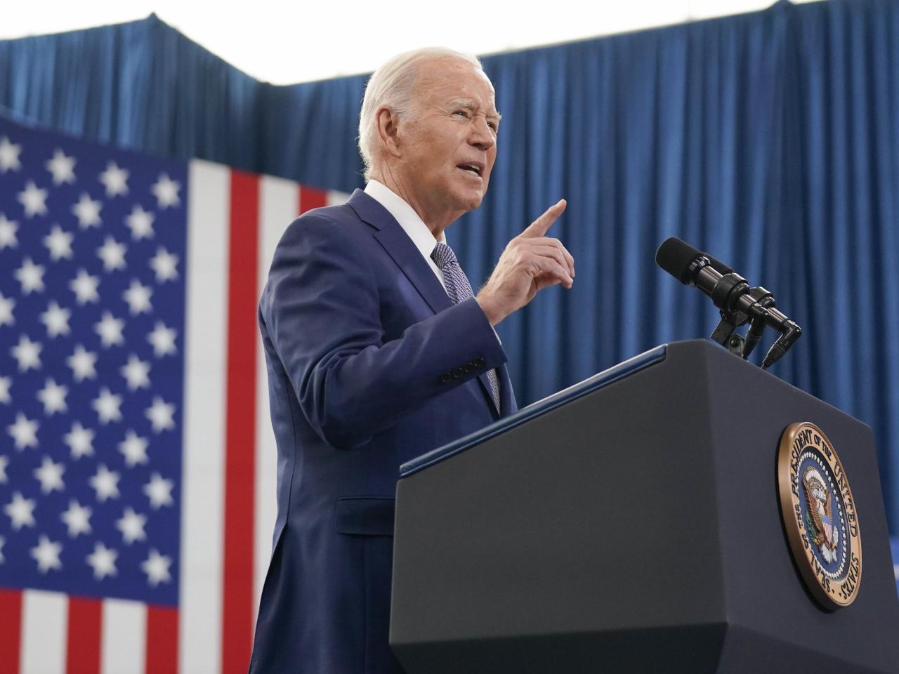 Biden travels to North Carolina, a state he aims to secure in the upcoming November election, to advocate for better internet connectivity.