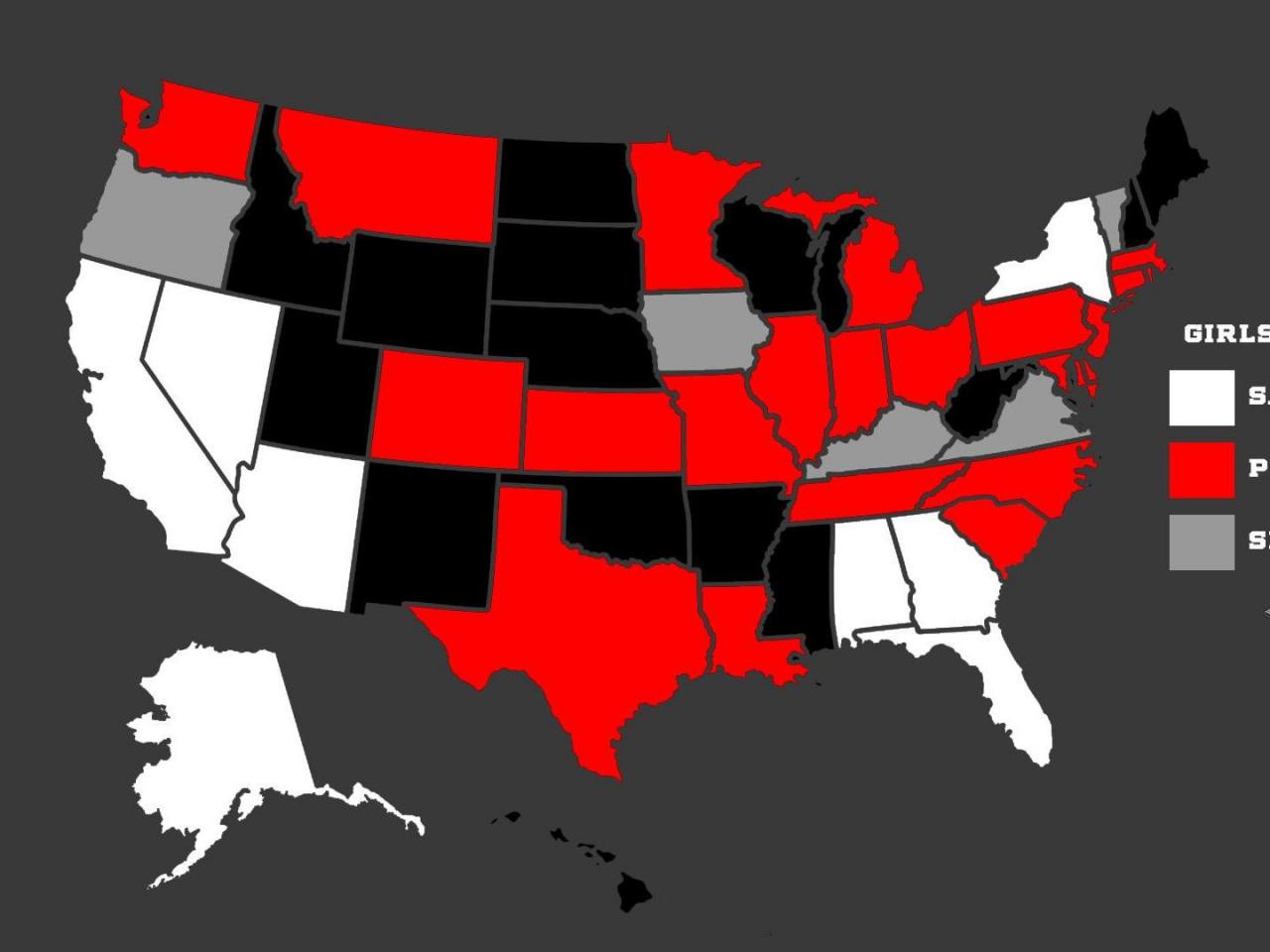 Girls flag football has been approved as a high school sport in these states.