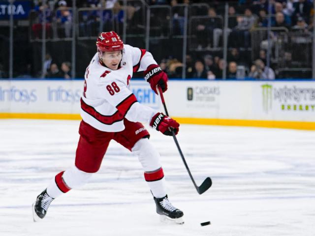 Svechnikov nets two goals as Hurricanes dominate Rangers 6-1 on WRALSportsFan.com.