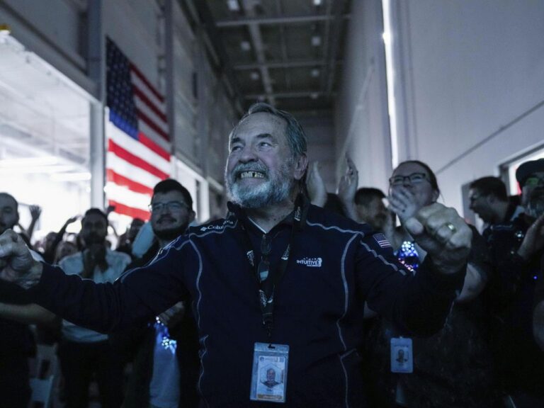 A private spacecraft has successfully landed on the moon, marking the first US moon landing in over 50 years.