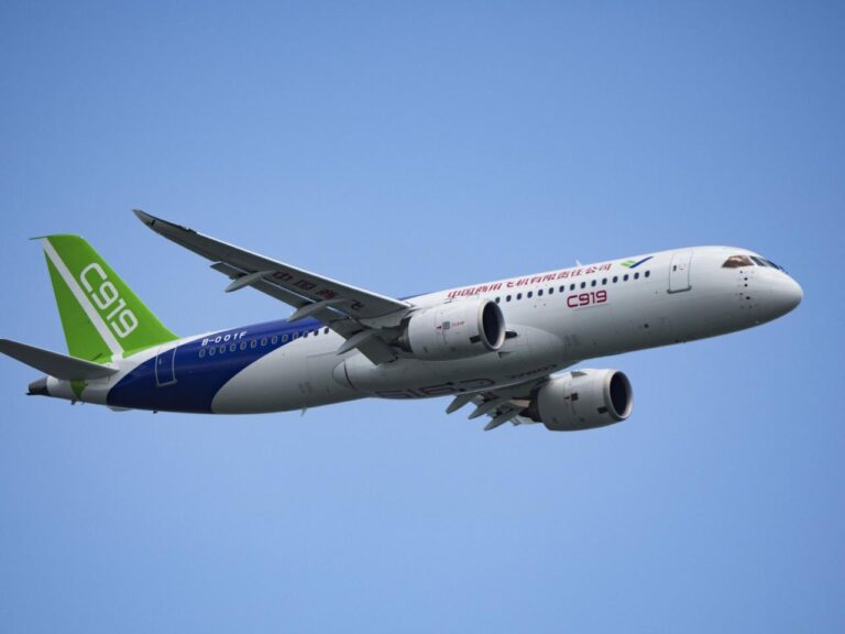 China's domestically produced C919 aircraft takes center stage at the Singapore Air Show, but is not yet fully prepared for competition.