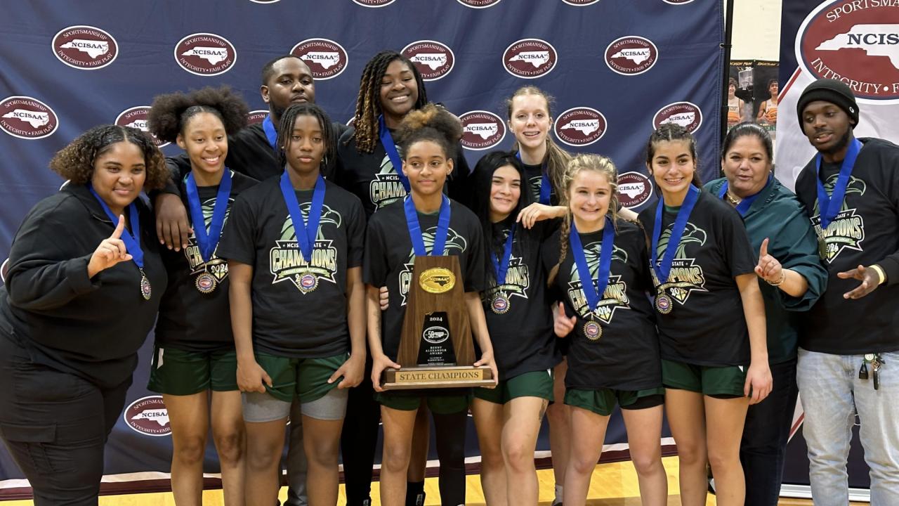 Cresset Christian secures their first NCISAA championship in any sport by defeating Northside Christian for the 1A girls basketball title.