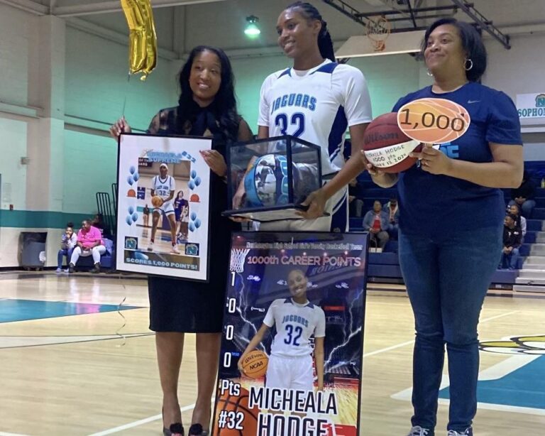 High

Michaela Hodge, a student at Northampton County High, exemplifies her last name by excelling in basketball.
