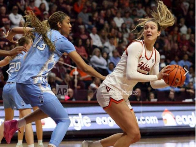 Kitley scores 34, No. 8 Virginia Tech beats UNC 74-62 for a share of the regular-season ACC title :: WRALSportsFan.com