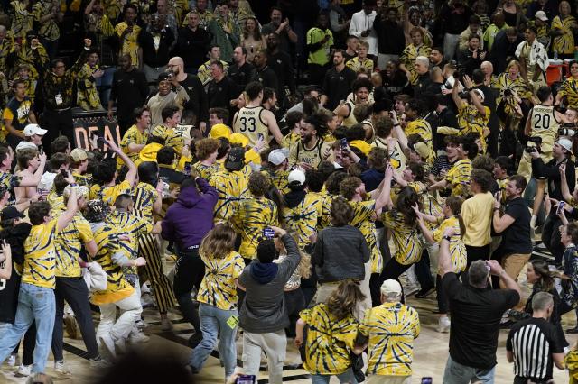 Wake Forest narrowly defeats Duke 83-79. A post-game celebration results in Filipowski getting injured.