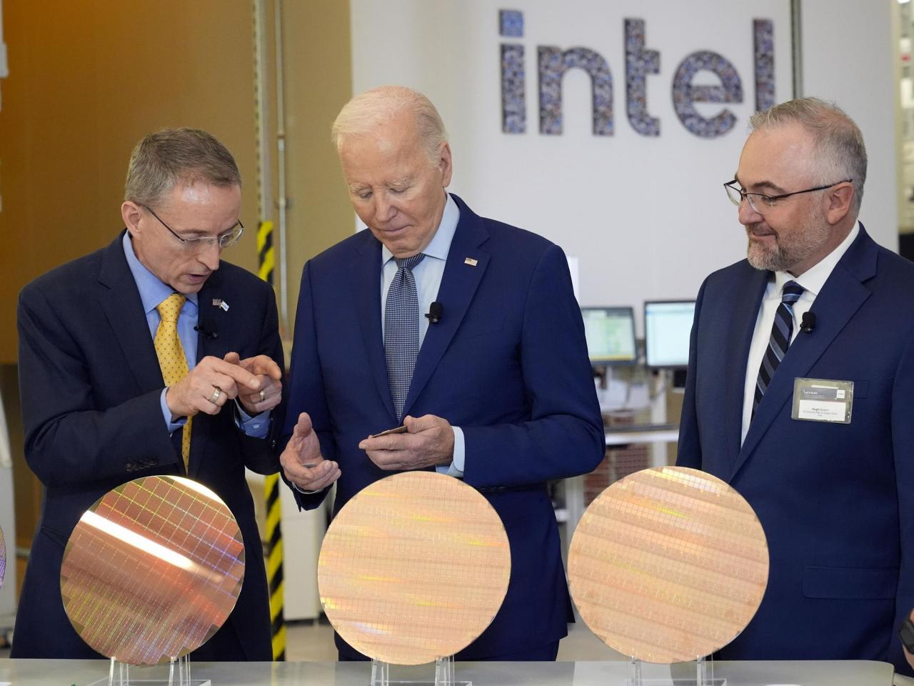 Biden praises Arizona as the future of America as the government allocates $8.5 billion towards chipmaker Intel.