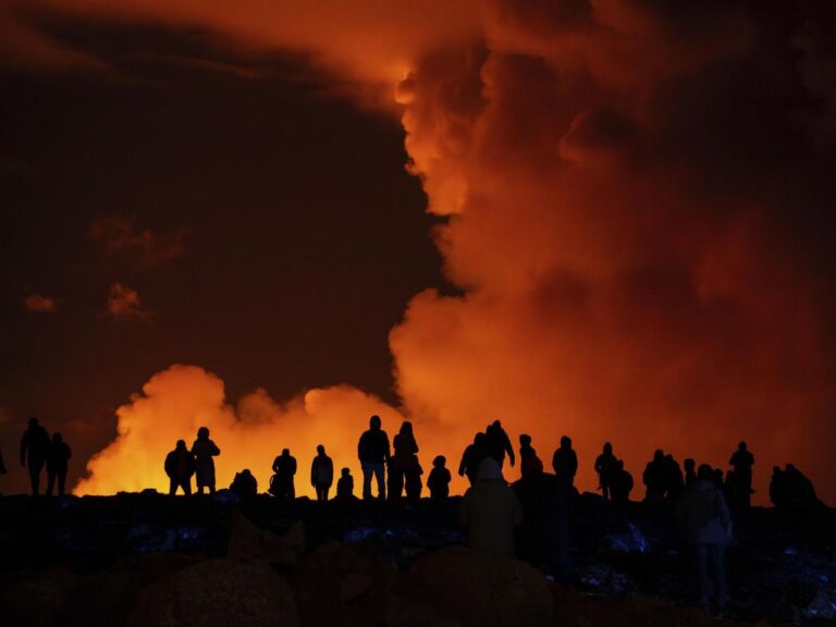 .

Iceland's volcano has erupted for the fourth occasion in the past three months, releasing jets of molten lava into the air.