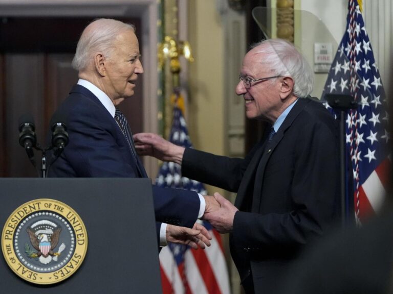 Biden and Sen. Bernie Sanders join forces to promote lower health care costs, including for inhalers