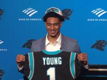 Panthers introduce rookie QB Bryce Young