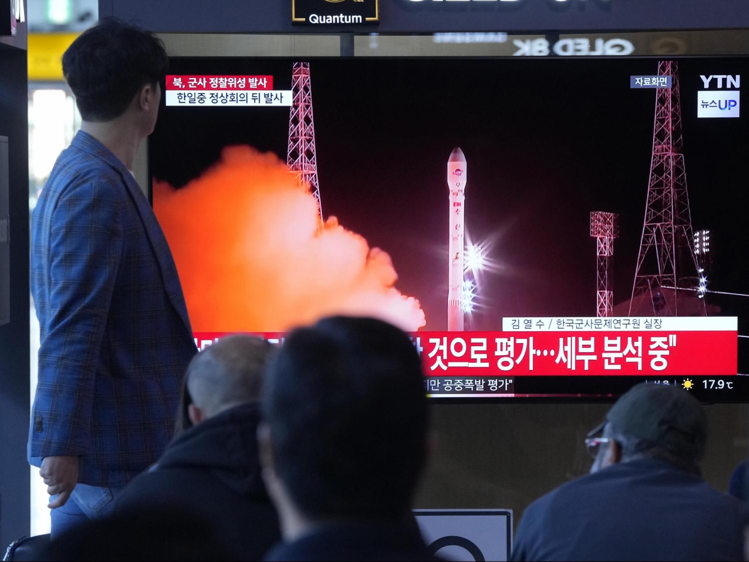 North Korean rocket carrying its 2nd spy satellite explodes shortly after launch