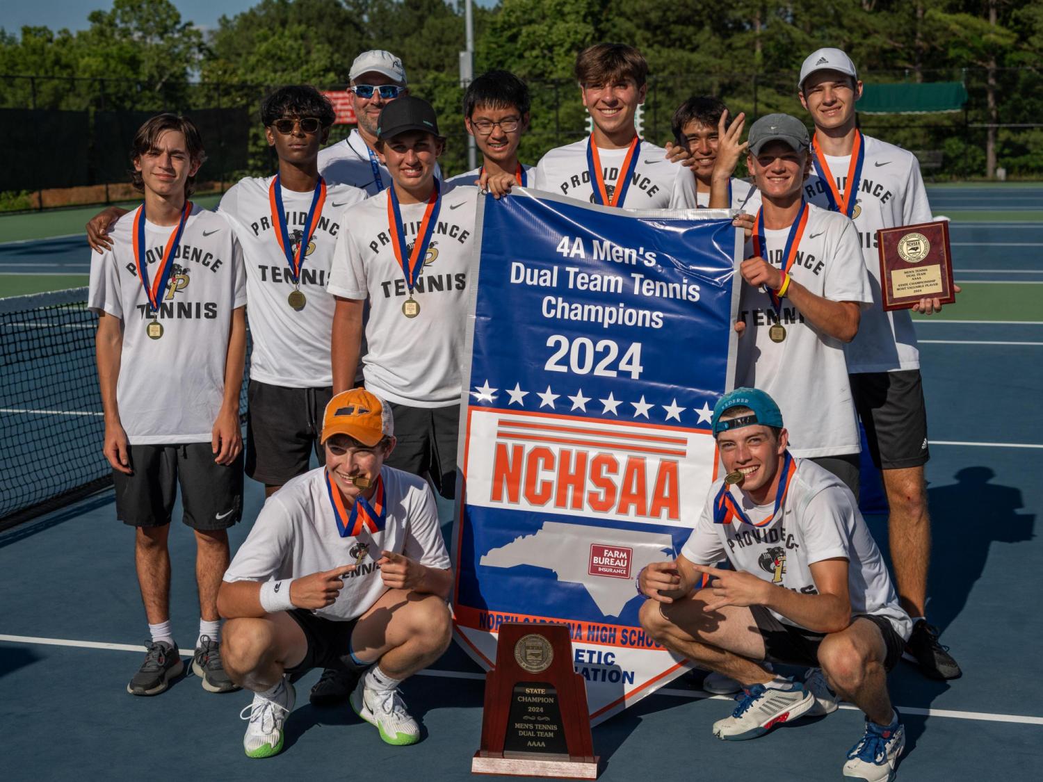 Providence caps off unbeaten season with 4A tennis title over Green Hope