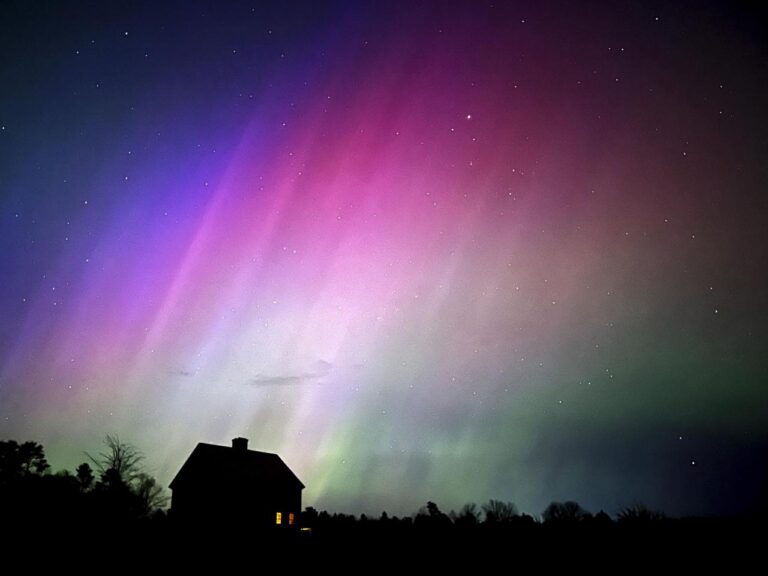 Solar storm hits Earth, producing colorful light shows across Northern Hemisphere