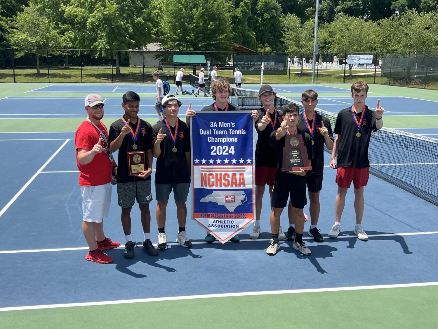 South Point wins first boys tennis state championship over Fike