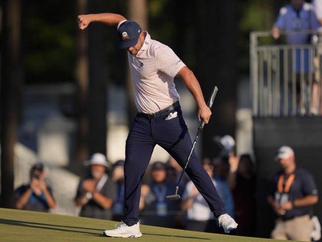 DeChambeau a one-man show at Pinehurst No. 2 and leads US Open by 3 :: WRALSportsFan.com