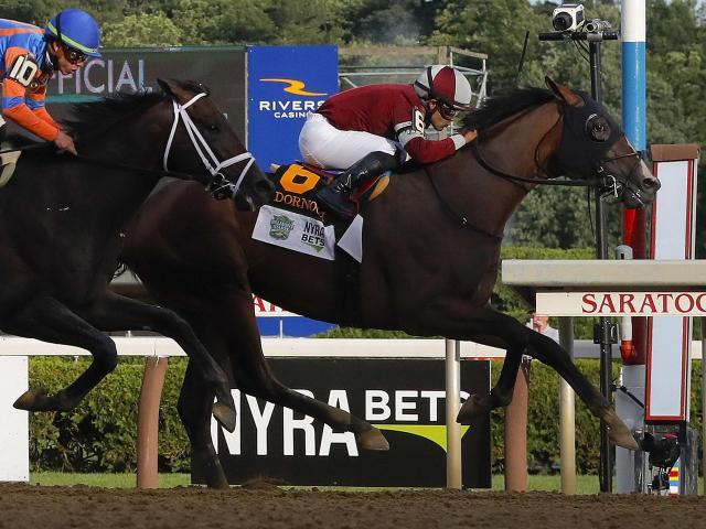 Dornoch pulls off an upset to win the first Belmont Stakes run at Saratoga Race Course at 17-1 :: WRALSportsFan.com