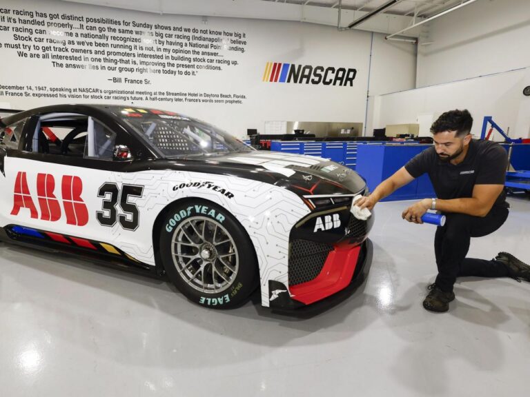 A green flag for clean power: NASCAR unveils its first electric racecar