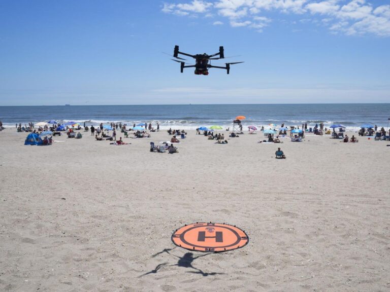 On NYC beaches, angry birds are fighting drones on patrol for sharks and swimmers