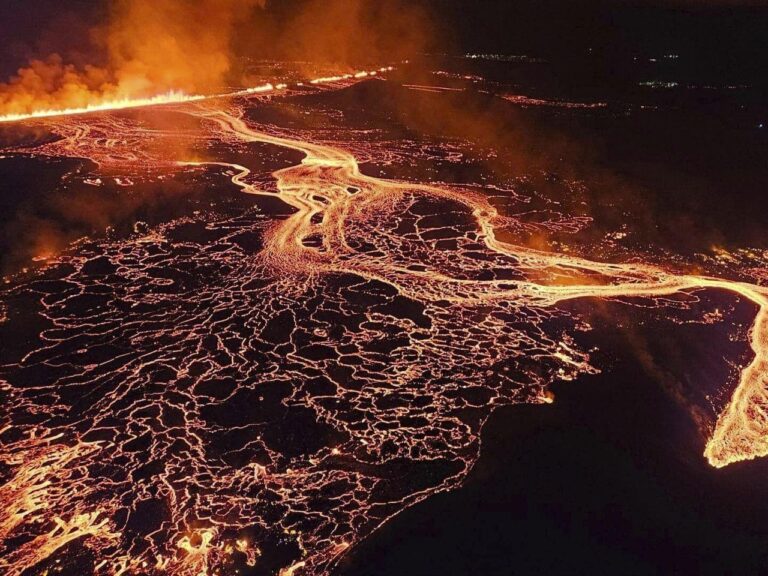 An Iceland volcano erupts again but spares the nearby town of Grindavik for now