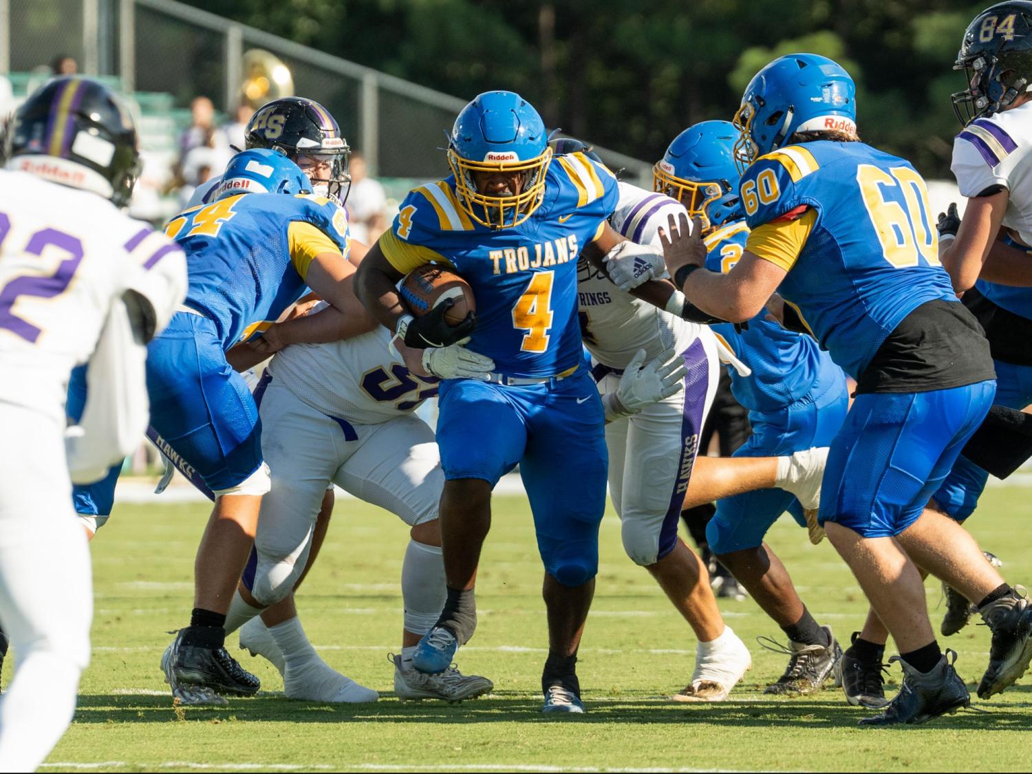 Garner football eases past Holly Springs in Wake County Kickoff