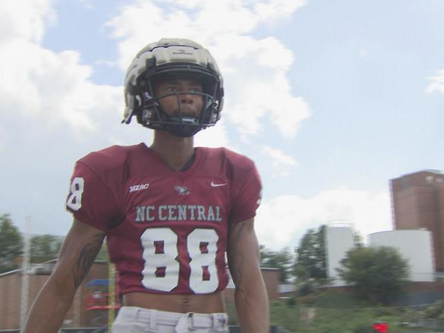 NC Central's Joaquin Davis draws attention from NFL scouts, shines positive light on Durham :: WRALSportsFan.com