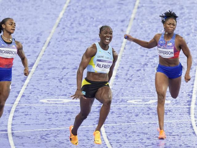 Sha'Carri Richardson's comeback halted by Julien Alfred, who brings 1st Olympic medal to St. Lucia :: WRALSportsFan.com