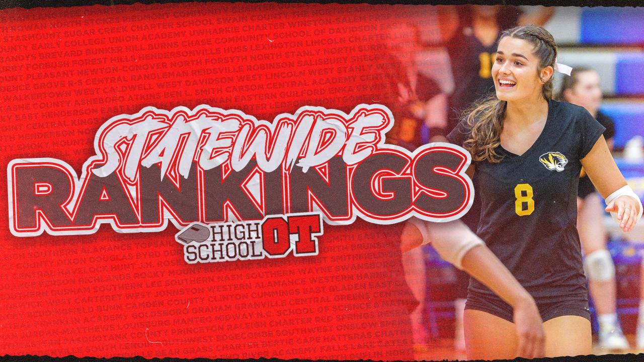 Statewide Volleyball Rankings: 919 teams hold down top spots, McMichael makes big leap into Top 25