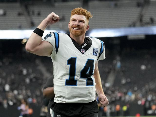 Andy Dalton passes for 319 yards and 3 TDs to lead Panthers past Raiders 36-22 for first win :: WRALSportsFan.com