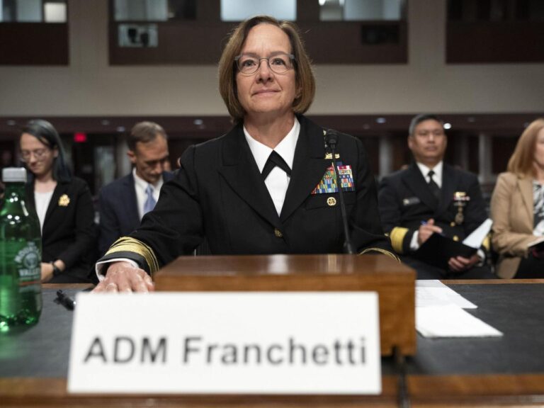 The Navy's highest-ranking military officer is treated successfully for breast cancer