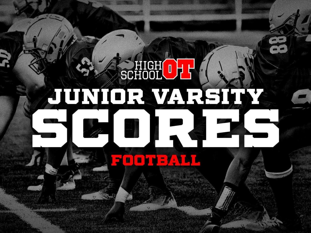 Week 3 JV football scores from across North Carolina