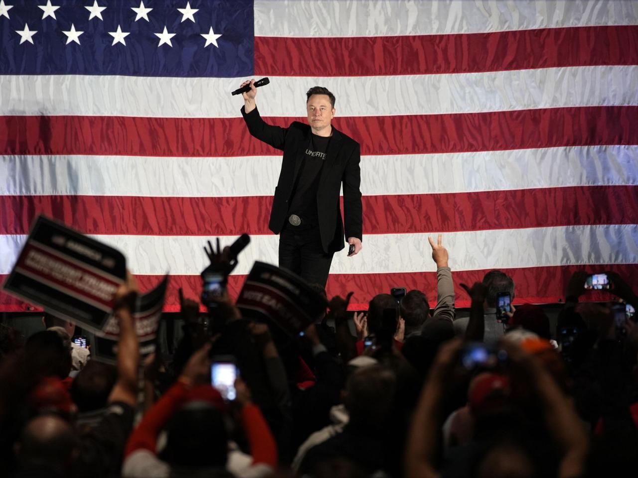 Elon Musk holds his first solo event in support of Trump in the Philadelphia suburbs