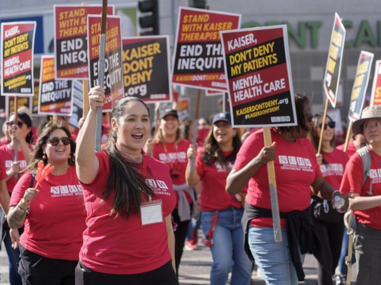 Kaiser mental health workers go on strike in Southern California over staffing, workloads