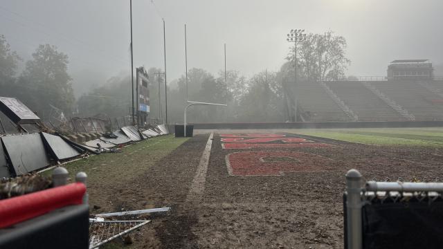 Pisgah Memorial Stadium in Canton devastated again by floodwaters, this time from Helene