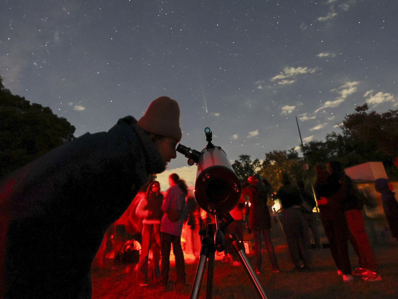 The dark sky over an urban park in central Mexico attracts stargazers who worry it might not last