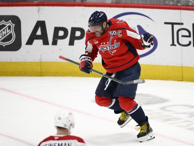 Alex Ovechkin scores his 858th goal and is on pace to break Wayne Gretzky's record this season :: WRALSportsFan.com