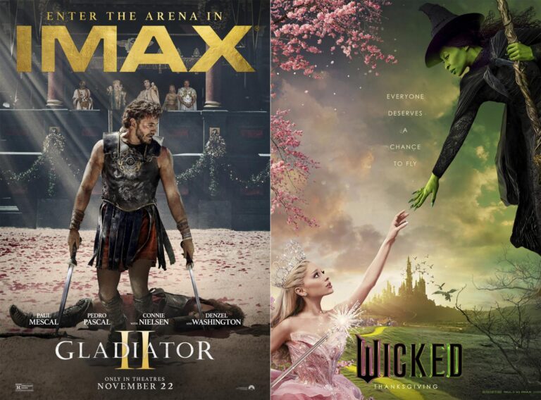 Is ‘Glicked’ the new ‘Barbenheimer’? ‘Wicked’ and ‘Gladiator II’ collide in theaters