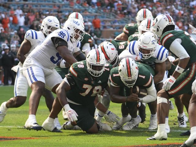 No. 4 Miami, No. 13 SMU sit unbeaten and tied atop ACC and as surprise options for 12-team playoff :: WRALSportsFan.com