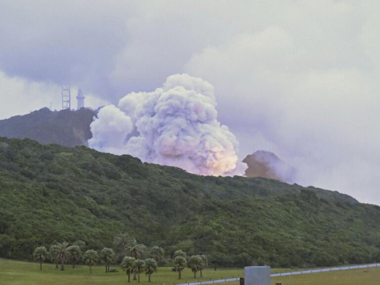 The engine of Japan's flagship new small rocket explodes during a test for a second time