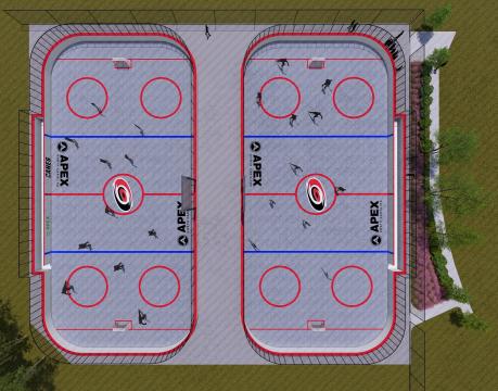 Hurricanes building street hockey rinks in Apex :: WRALSportsFan.com