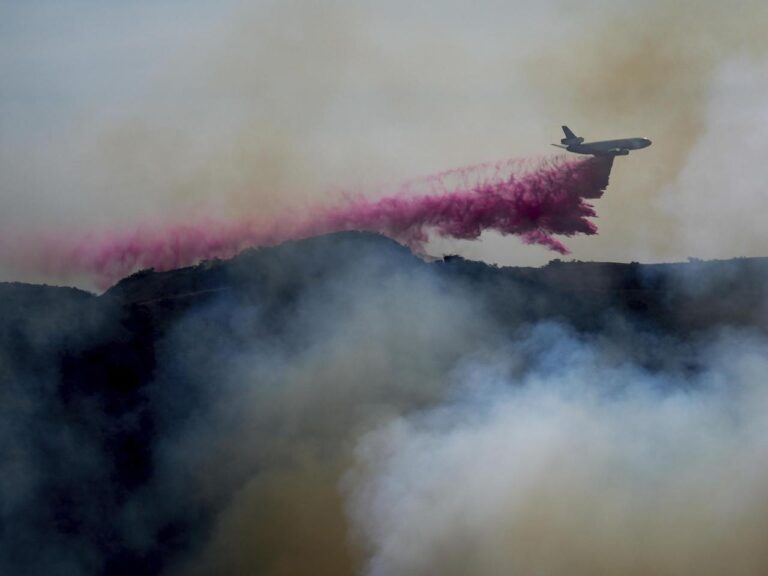 Pink flame retardants are being used to slow California fires. What do we know about them?