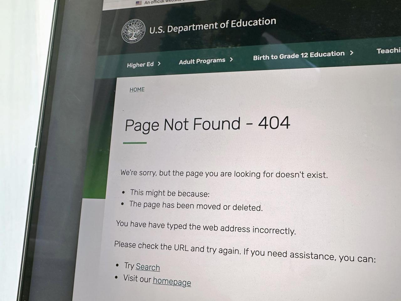 A list of government web pages that have gone dark to comply with Trump orders