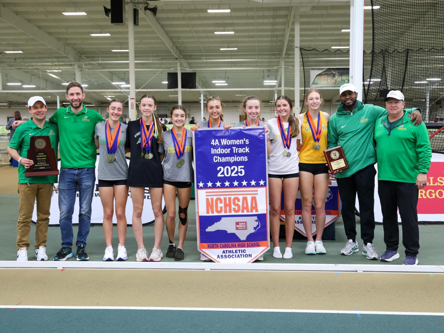 Cardinal Gibbons ends Cuthbertson's run of 7 straight girls indoor track state titles, takes 4A crown