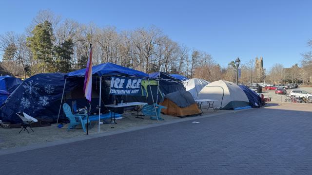 A tent paying homage to the movie 